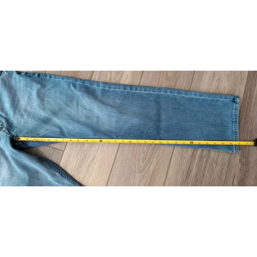 WRANGLER MEN'S BLUE JEANS Premium Quality Straight Fit Stretch Sz  30X30 GUC